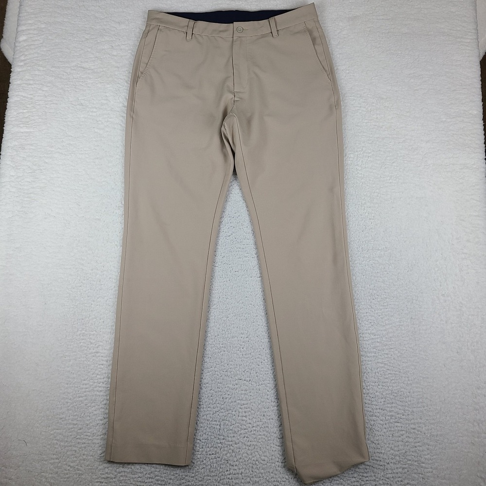 Foot Joy Pants Mens 36x34 Beige Straight Leg Performance Tech Golf *